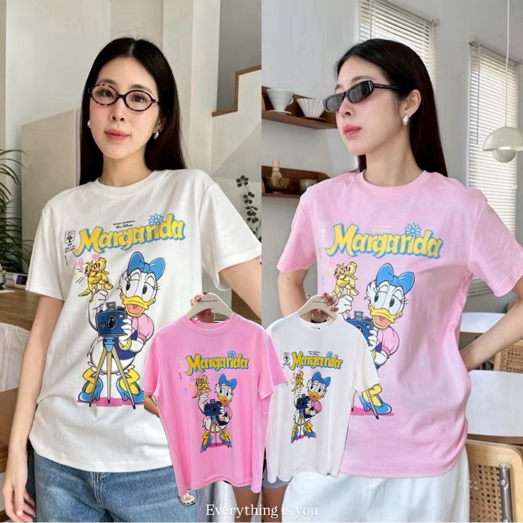 Daisy Mickey T-shirt“  เสื้อยืดลายมิกกี้ คอลใหม่ลายน่ารักสุดๆ เนื้อผ้าดี ดีเทลงานสกรีนสีสวย ใส่แล้วเป๊ะ