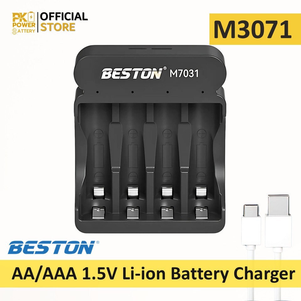 ถ่านชาร์จ BESTON AA 1.5v Li-ion 1850mAh เครื่องชาร์จ BST-M7031 Beston 1.5v Li-ion Battery - รูปที่ 4