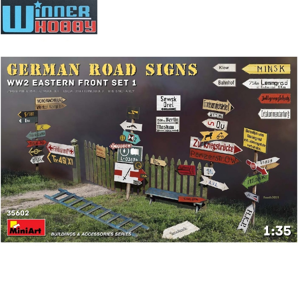 MiniArt 35602 GERMAN ROAD SIGNS WW2 EASTERN FRONT SET 1 (1/35)