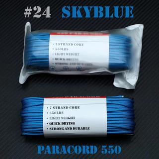 SOLID COLOR เชือกพาราคอร์ด PARACORD 550 สีล้วน ยาว 100 ฟุต