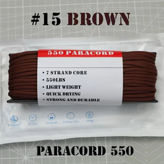 SOLID COLOR เชือกพาราคอร์ด PARACORD 550 สีล้วน ยาว 100 ฟุต