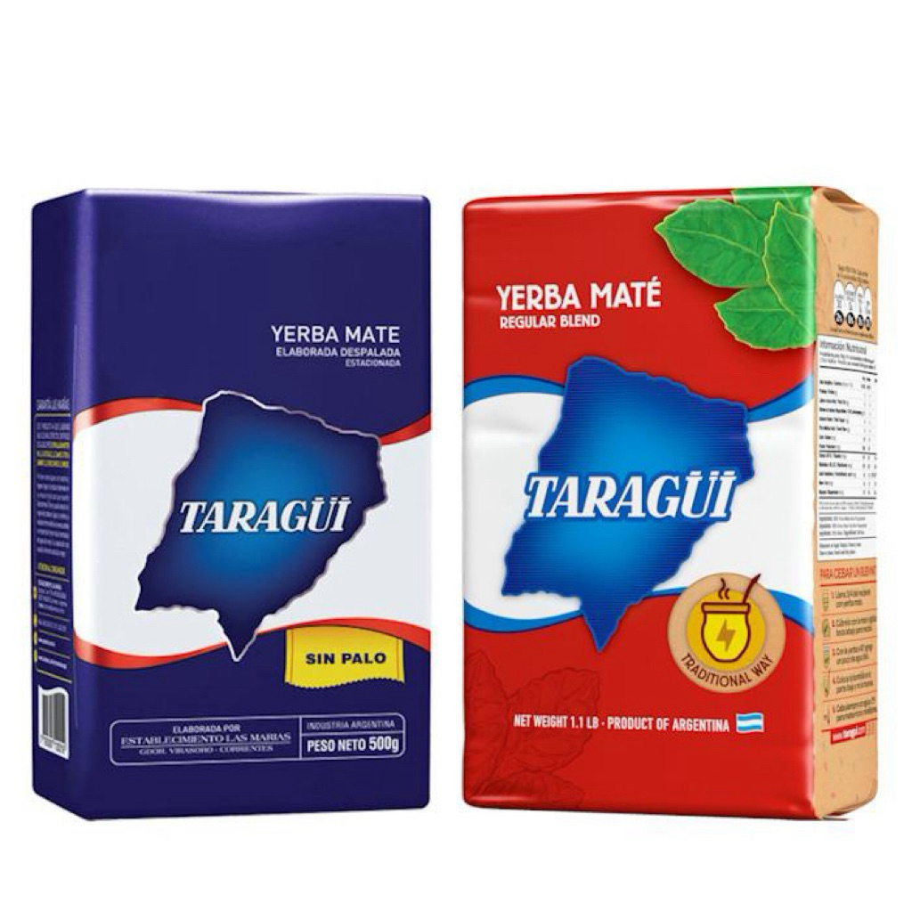 ชาเยอร์บามาเต Taragui Yerba Mate 500 กรัม | ชาอาร์เจนตินาแท้ ชงง่ายเพื่อสุขภาพ พร้อมบอมบิลญ่า (หลอดดูดชา)