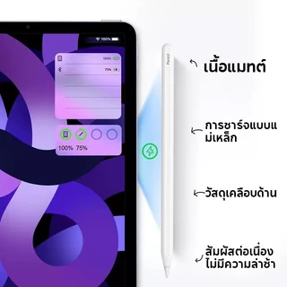 ปากกาไอแพด ไม่ล่าช้า Stylus Pen นำไปใช้กับ Gen10/9/8/7/6 pro12.9 pro11 pro13 pad2018-2025 ปากกาสไตลัส