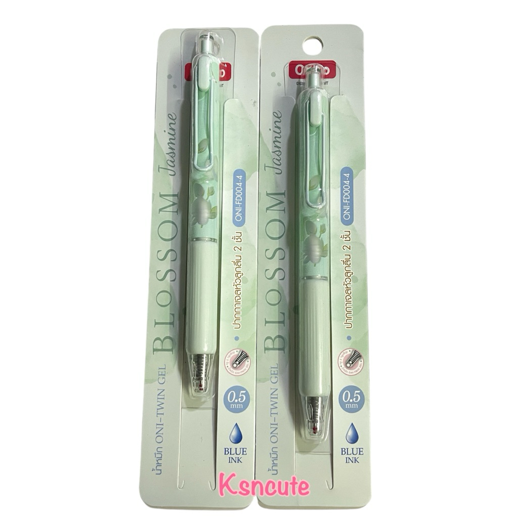 ปากกา oniso blossom ลูกลื่น2ชั้น กลิ่นหอม หมึกน้ำเงิน