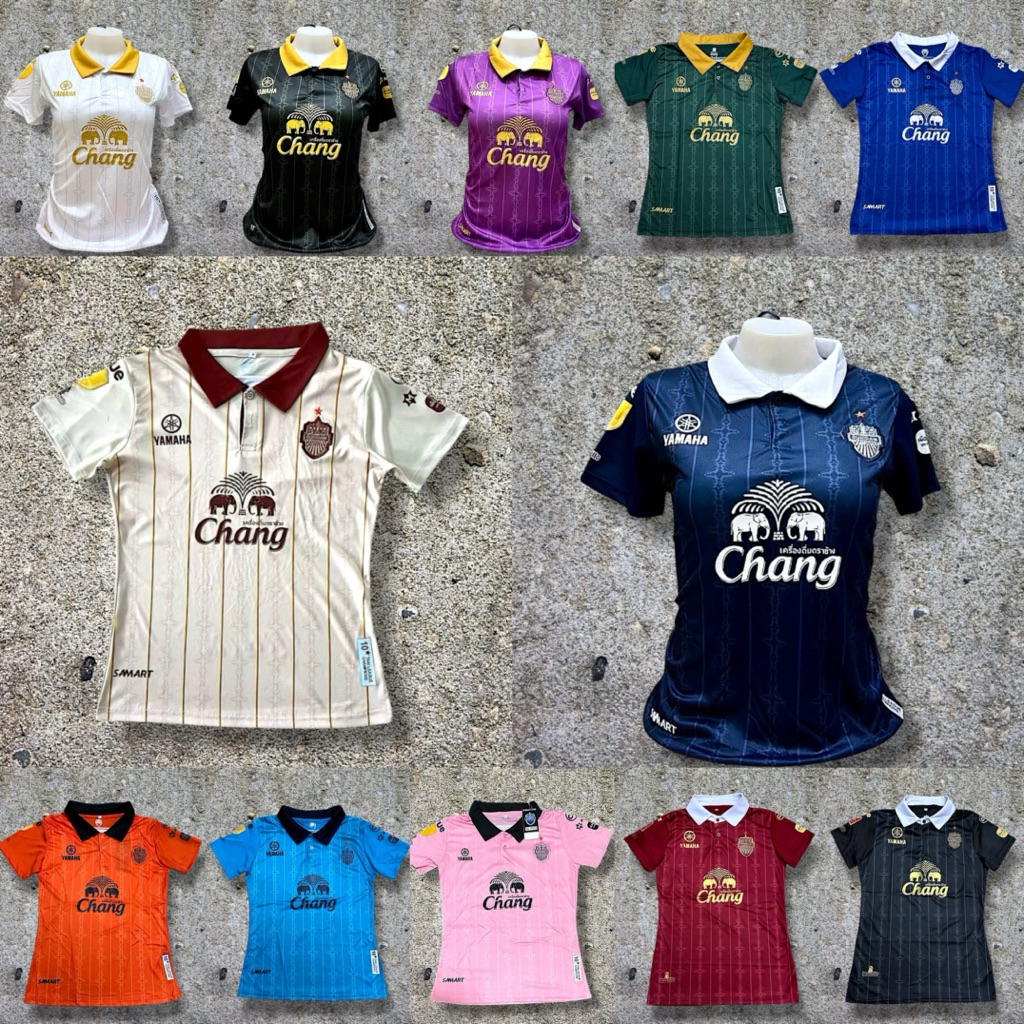 เสื้อกีฬาผู้หญิง สโมสร บุรีรัมย์ ฤดูกาลใหม่ 2025 มีไซส์ Free Size แบบแขนสั้น สินค้ามีพร้อมส่งทุกวันค่ะ