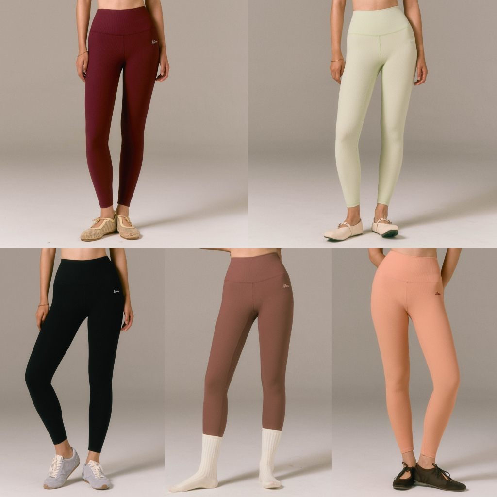 Palette Back-Pocket Wide Ribbed Leggings (The Movement) - The Flos Club