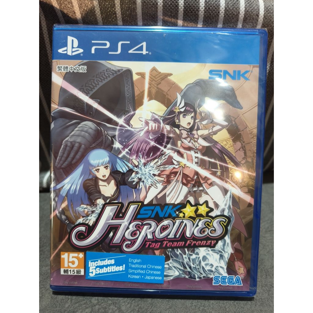 แผ่นเกม(มือ1)the PlayStation 4 game SNK Heroines: Tag Team Frenzy. 