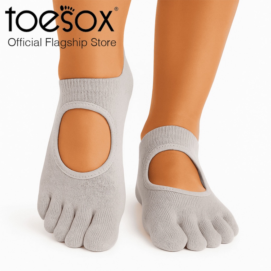[NEW CORE 2025] Toesox Grip Full Toe Bellarina Dove ถุงเท้ากันลื่นแยกนิ้ว ปิดนิ้วเท้า