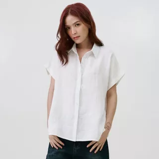 Chewa KIKO SHIRT - เสื้อเชิ้ต แขนล้ำ ผ้าลินิน - LN37