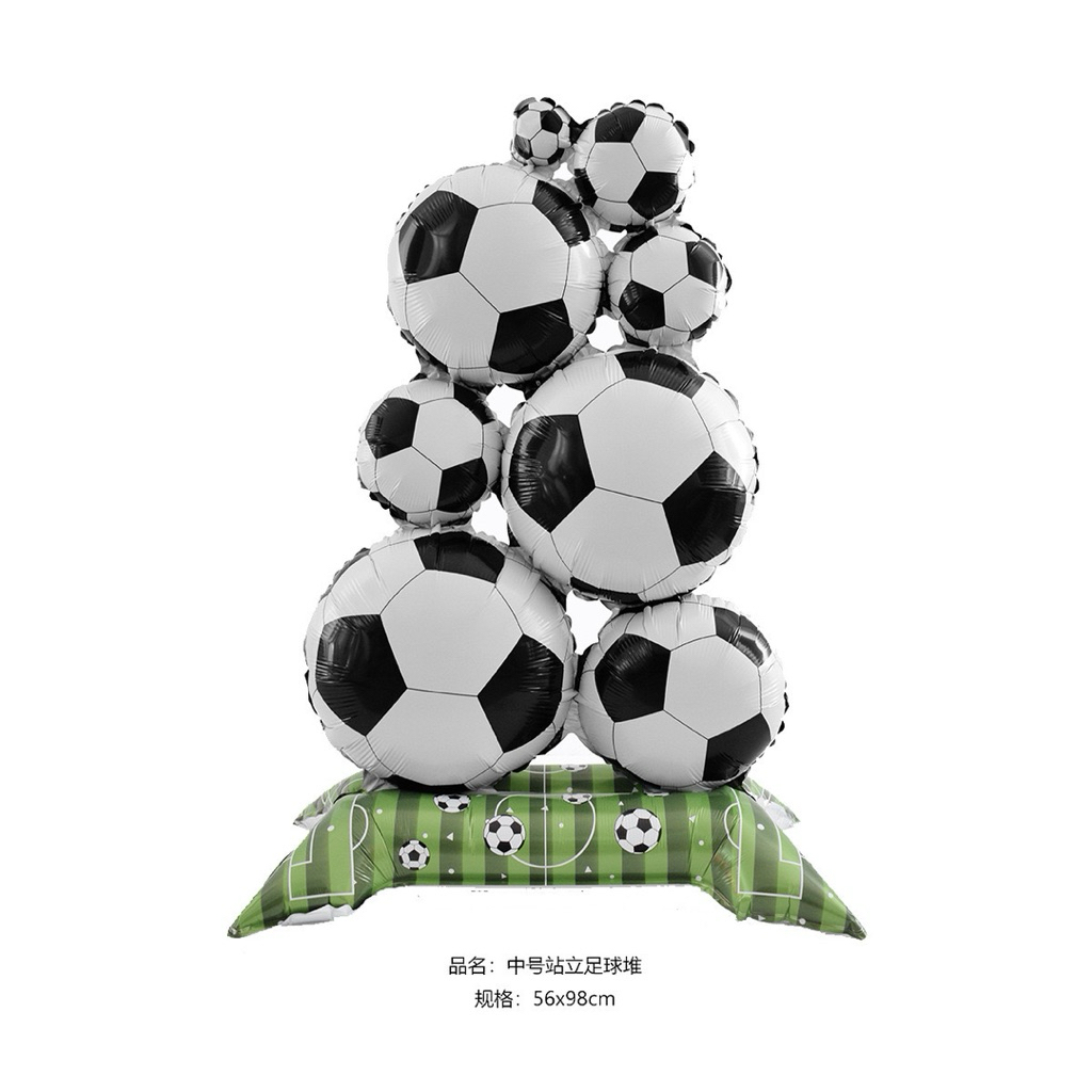 ลูกโป่งลูกบอล ธีมกีฬา ลูกฟุตบอล ลูกบาส ลูกวอลเล่ย์ ลูกรักบี้ ถ้วยแชมป์ - รูปที่ 5