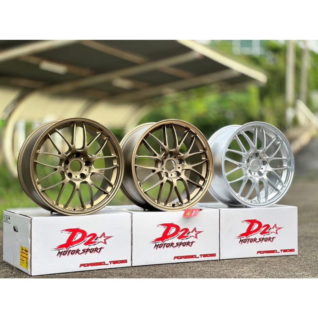 D2 SE-37A T6061 ขอบ 18 กว้าง 8.5 ออฟ+38 5รู114.3 ฟอร์จแท้ สี น้ำตาล บรอนซ์ ราคาต่อวง แถมฟรีจุ๊บเหล็ก - รูปที่ 2