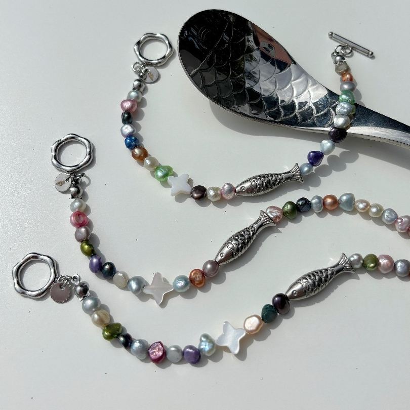 play.palette - Rainbow Sardine bracelet มิกซ์สีแต่ละเส้น