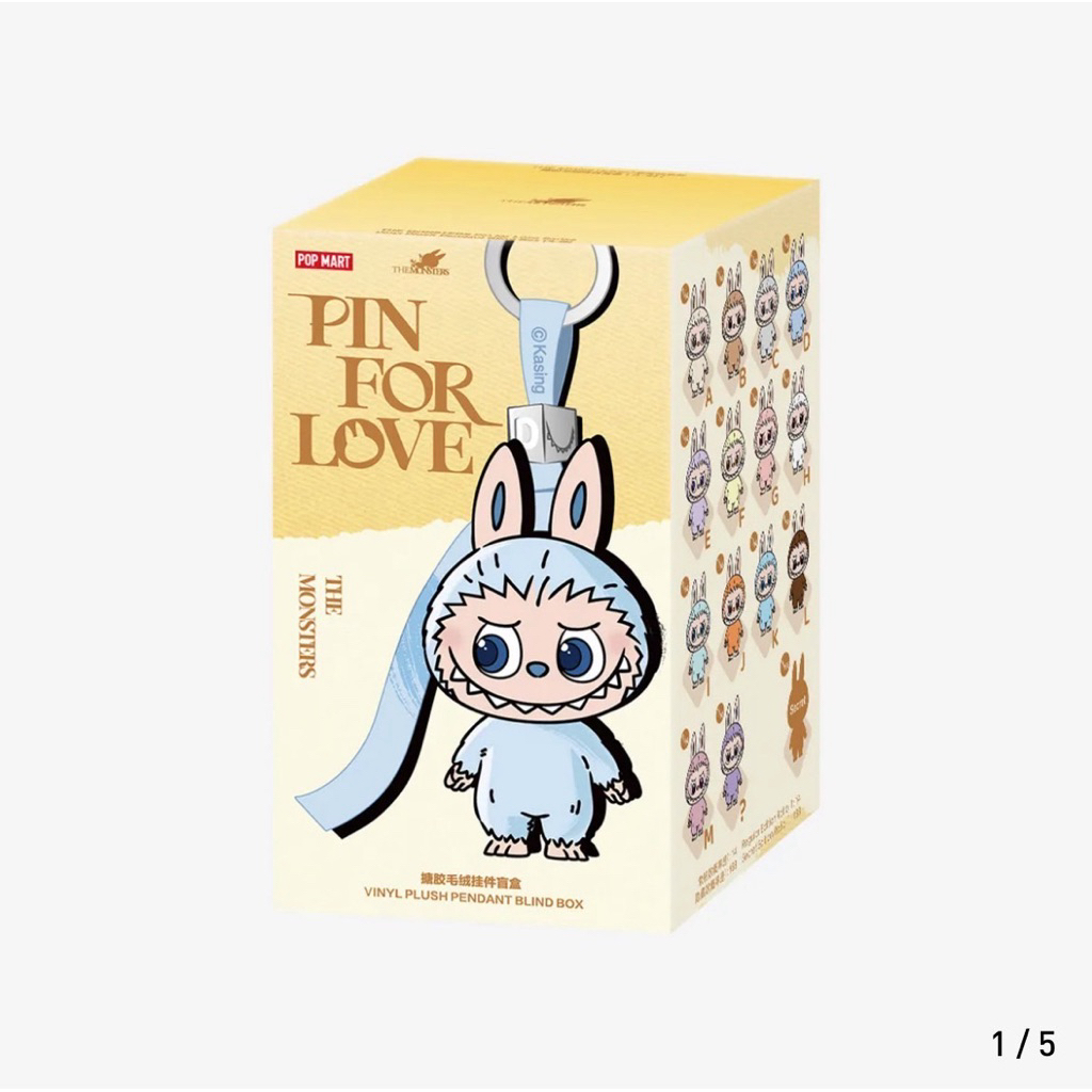 New💘พร้อมส่งในไทย💞พวงกุญแจบู้จิ๋ว A-M แบบจุ่มลุ้นซีเคร็ท THE MONSTERS Pin for Love Series-Vinyl Plush Pendant Blind Box