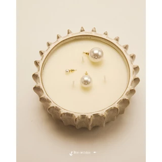 Julys - bomber pearl earrings