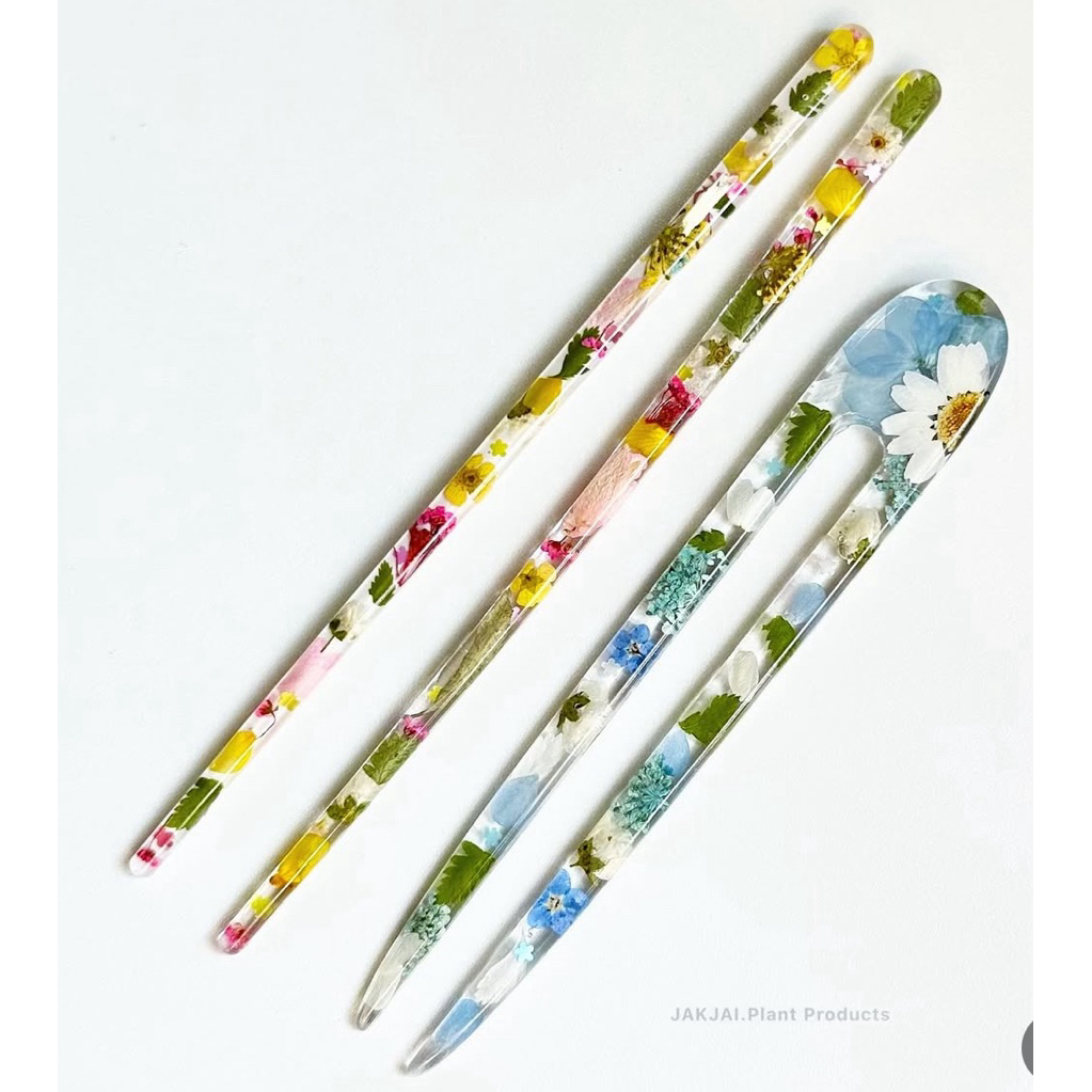 เซ็ทปิ่นปักผมดอกไม้จริง*แจ้งโทนสี ช่องแชท