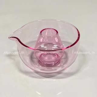 พร้อมส่งจากไทย🌸 เซ็ทชงมัทฉะ 2ชิ้น สีชมพู Chawan 500ml ถ้วยชงมัทฉะ Pink Glass Matcha Bowl (แถมที่วางช้อนตักมัทฉะ คละลาย🌸)