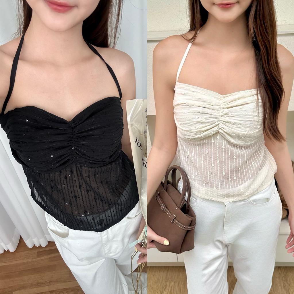 Lilly Top เสื้อผูกคอ เสื้อคล้องคอ ดีไซน์สวย ดีเทลน่ารัก