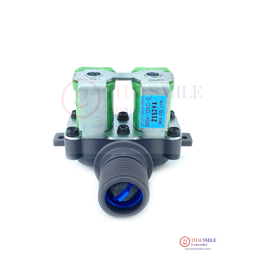 วาล์วน้ำเข้าเครื่องซักผ้า 2 ทาง ฮิตาชิ Hitachi (แท้) MGV-12VC-2 (AC220-240V.) - รูปที่ 3
