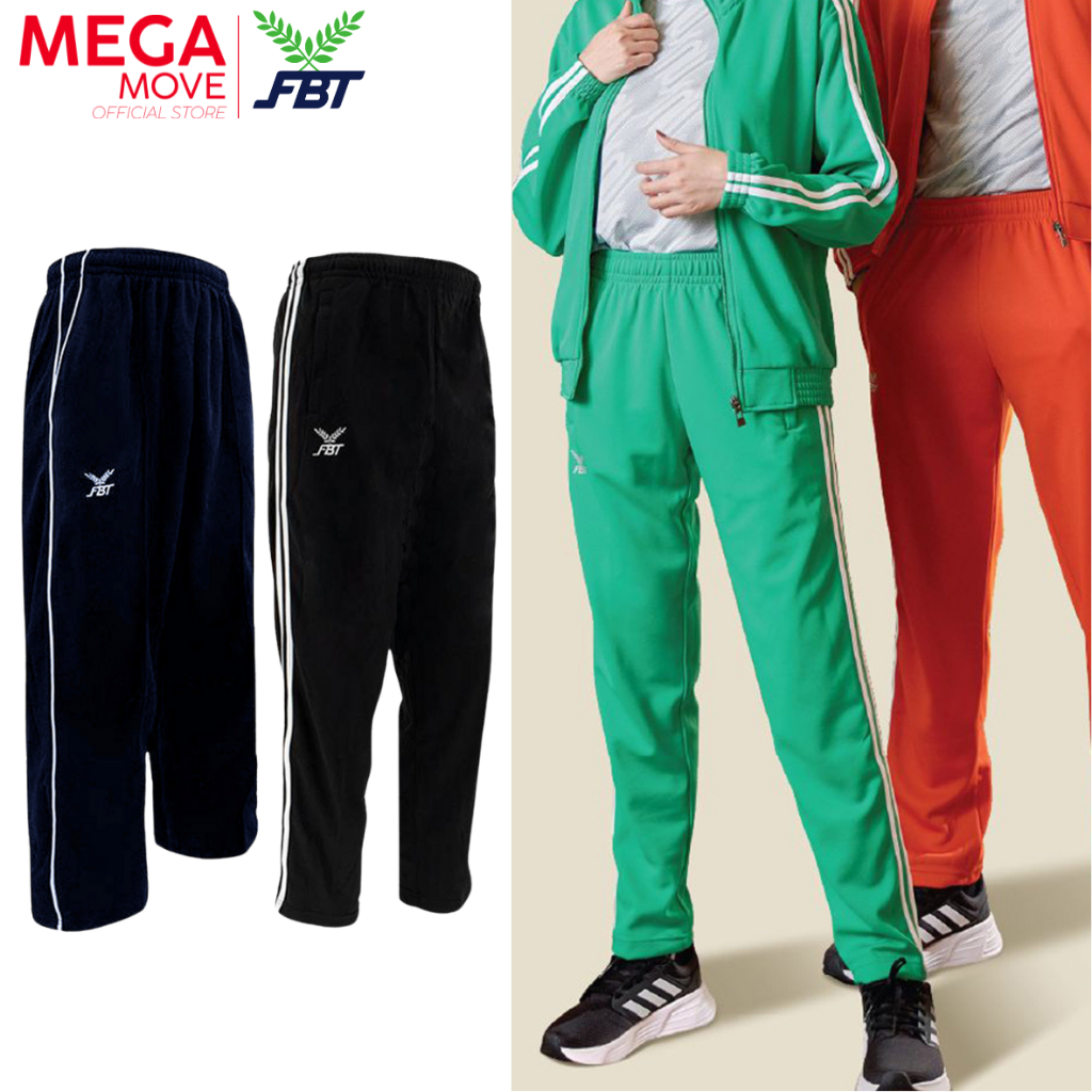 FBT กางเกงวอร์ม ขาปล่อย ผ้าวอร์ม ผ้ายืด เอฟบีที B2F711 22715 22722