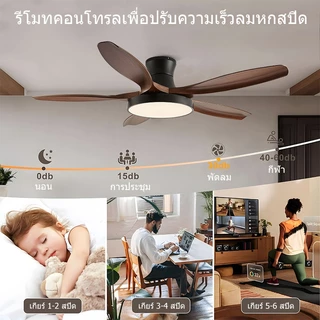 COD พัดลม 54 นิ้ว พัดลมเพดาน พัดลมเพดานโคมไฟ พัดลมโคมไฟ พัดลมส่องสว่าง พัดลมมีไฟ