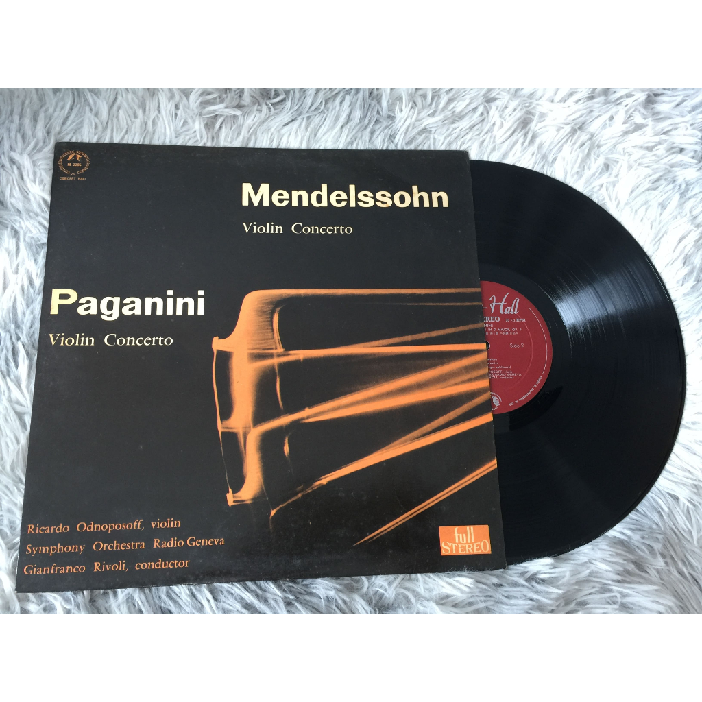 Mendelssohn: Violin Concerto / Paganini: Violin Concerto ขนาด 12 นิ้ว LP G175