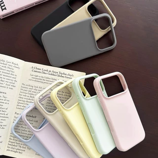 Supercase | สำหรับไอโฟน17 17pro 17Air 17promax เคสซิลิโคน สีพื้น บุกำมะหยี่ Silicone Cover Case