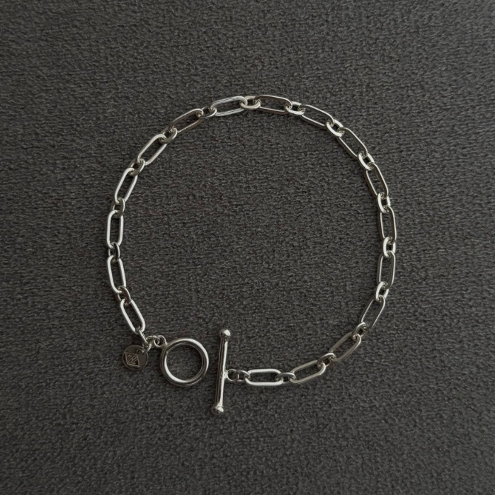 Marbella.bkk กำไลข้อมือ สร้อยข้อมือ เงินแท้ แบบโซ่ รุ่น Theo Bracelet