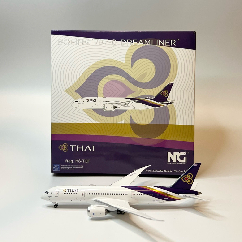 โมเดลเครื่องบิน Thai Airways การบินไทย B787-8 HS-TQF NG Models 1:400 [พร้อมส่ง]