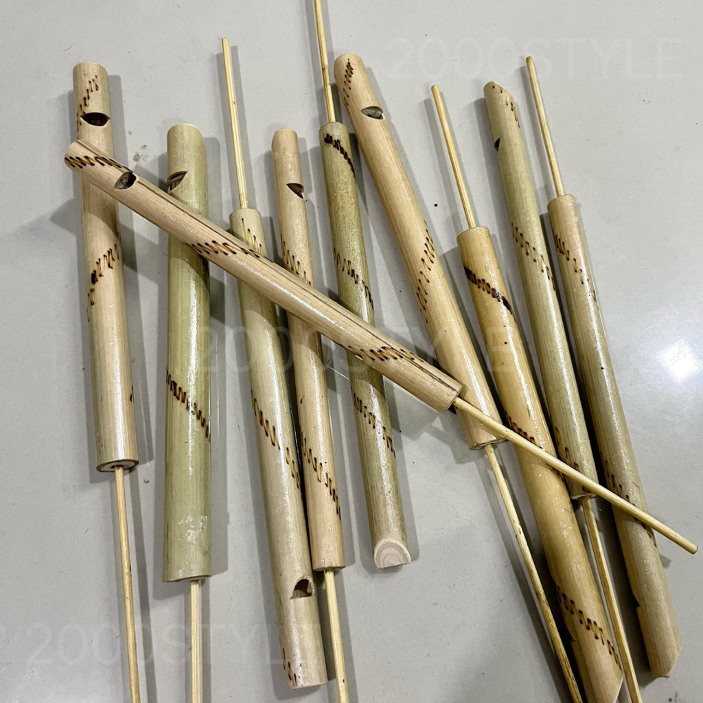 ขลุ่ยไม้ไผ่ ขลุ่ยเลียนเสียงนก ของเล่นโบราณ