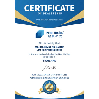 ( ตรงปก แท้ 100% จากตัวแทน ส่งจากไทย ) ไฟหนีบ Neo Helios Flat S3 plus NANO 8 / 13 w วัตต์ V. จีน เลี้ยง ไม้น้ำ เทรน ปลา