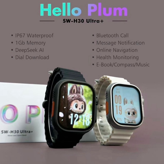 💄ใหม่ล่าสุด💄 smart watch SW-H30+ ultra , mini หน้าจอ 49/42 mm โทรเข้าออก แจ้งเตือนแอฟต่างๆ ได้ มีประ