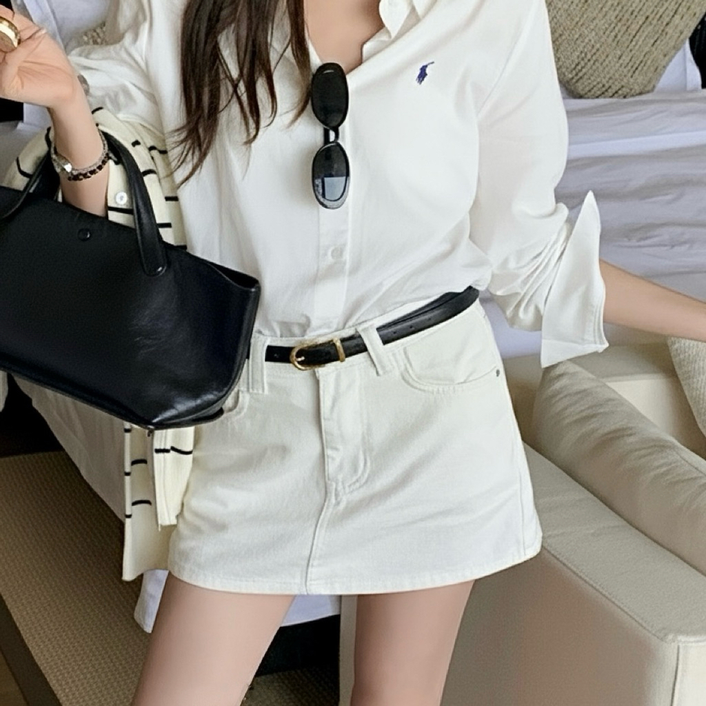 (ส่งจากไทย) เข็มขัดหนัง Basic belt  เข็มขัดอะไหล่ทอง งานพรีเมียม มี Sizeให้เลือก (เจาะรูเพิ่ม Free) รูปที่ 7