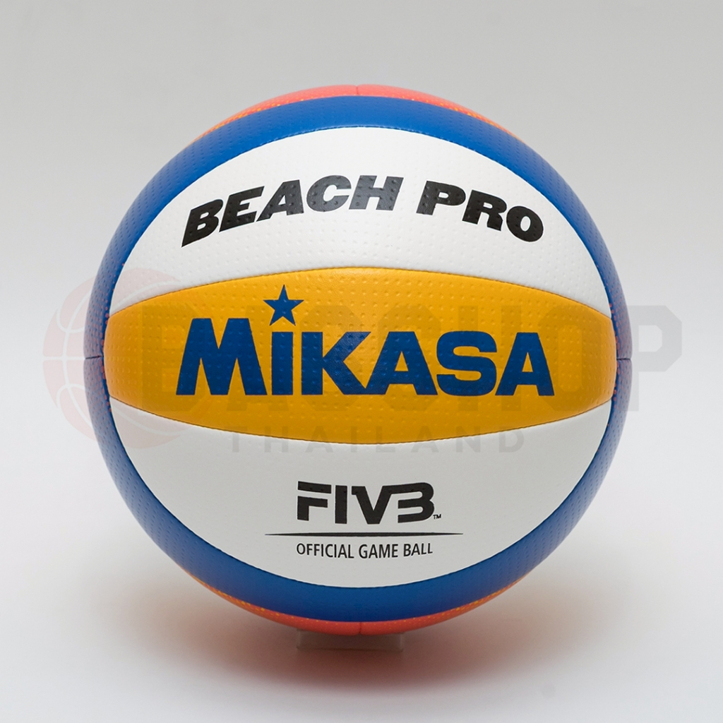 [Mikasa แท้ 100%]ลูกวอลเลย์บอลชายหาด Mikasa รุ่น BV550C-WYBR หนังเย็บ PU เบอร์ 5 ใช้ในการแข่งขันระดั