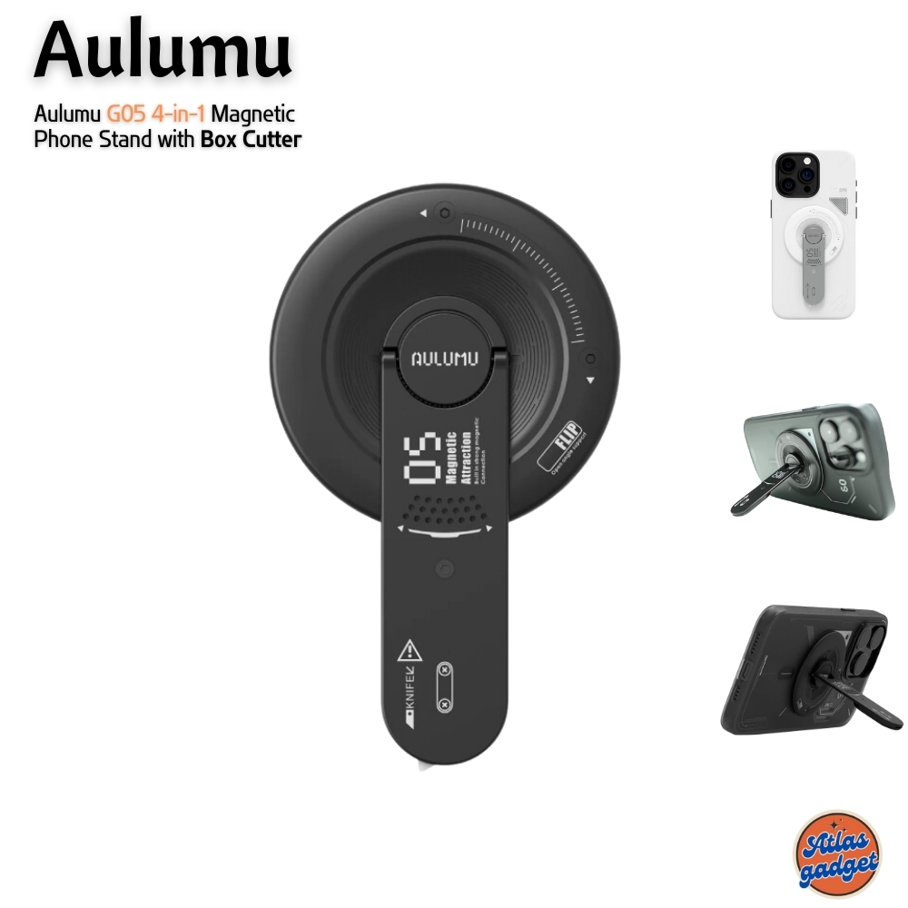Aulumu G05 4-in-1 Magnetic Phone Stand with Box Cutter ขาตั้ง Smartphone แบบแม่เหล็ก