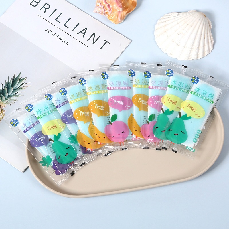 แผ่นเจลลดไข้ คละสี พร้อมส่ง 1 ซองมี 2 ชิ้น - รูปที่ 2