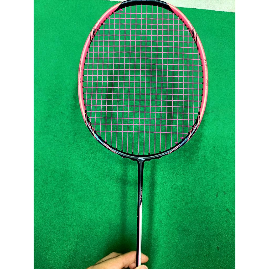 ไม้แบดมินตันLINING BADMINTON RACKET- HALBERTEC MOTOR PRO(BLACK/PINK/WHITE)(4U,5U)ฟรีเอ็น+กริป+ซอง+ประกัน+ขึ้นเอ็น ราคา ถูกที่สุด ดีลบีเคเค แกลเลอรีภาพที่ 6