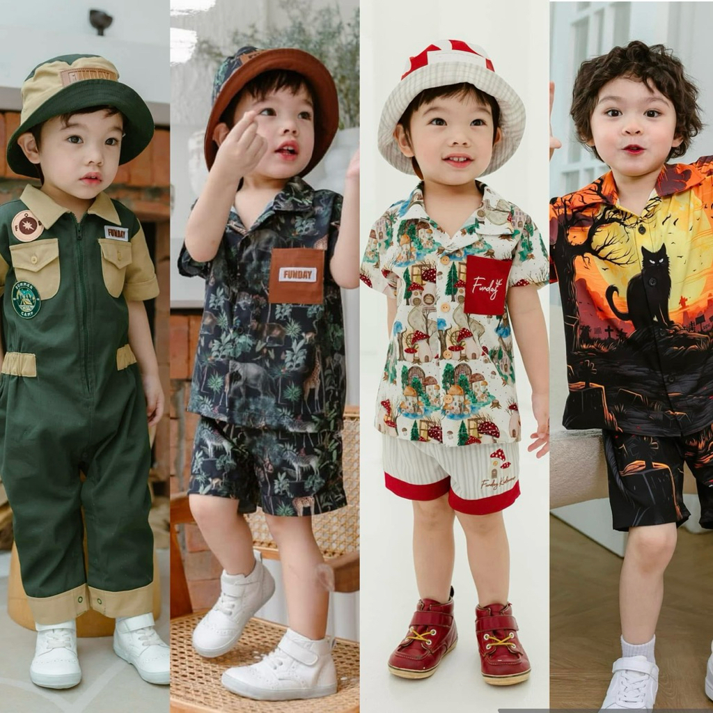 Funday kidswear ฟันเดย์ ลูกชายสุดหล่อ [มีหลายแบบ💚]