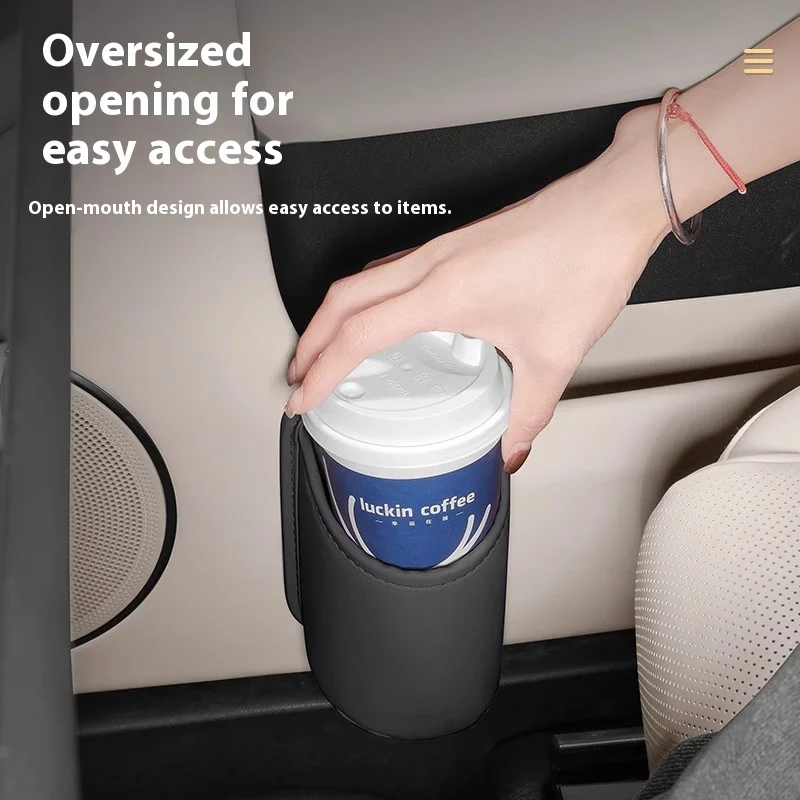 ⚡ประเทศไทย 24 ชั่วโมง⚡ที่วางแก้วประตูรถยนต์ กล่อง ออกแบบคลิปด้านหลัง อุปกรณ์ตกแต่งภายในรถยนต์ - 3