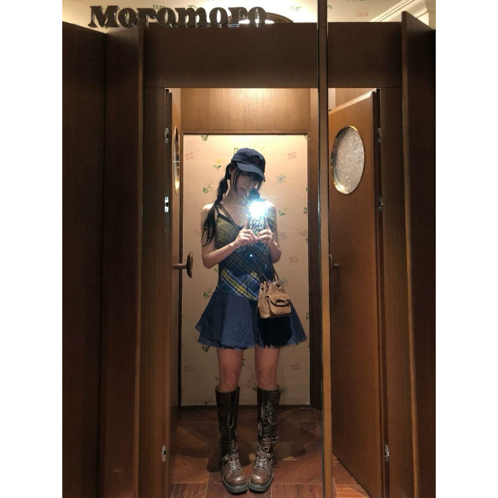 Moromoro| pre-order  Stitching dress skirt เดรส (ใช้โค้ดลด20-25%) จากช็อปแท้ ราคา ถูกที่สุด ดีลบีเคเค แกลเลอรีภาพที่ 5
