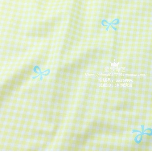 ผ้าคอตตอน 100% คอตตอนทอทวิล ผ้าเมตร ตัดขายเป็นเมตร ผ้าหน้ากว้าง 1.6 เมตร ลายโบว์จุด