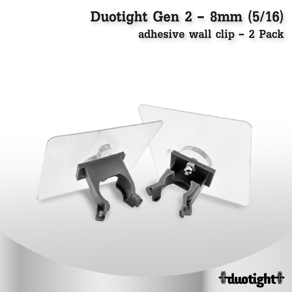 KL48132 – duotight Gen 2 – 8mm (5/16) adhesive wall clip – 2 Pack