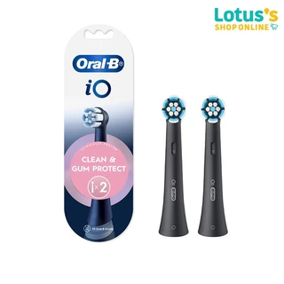 ออรัลบี หัวแปรงสีฟันไฟฟ้า ไอโอ รีฟิล X2 ORAL-B POWER TOOTHBRUSH IO REFILL CLEAN AND GUM PROTECT BLACK X2