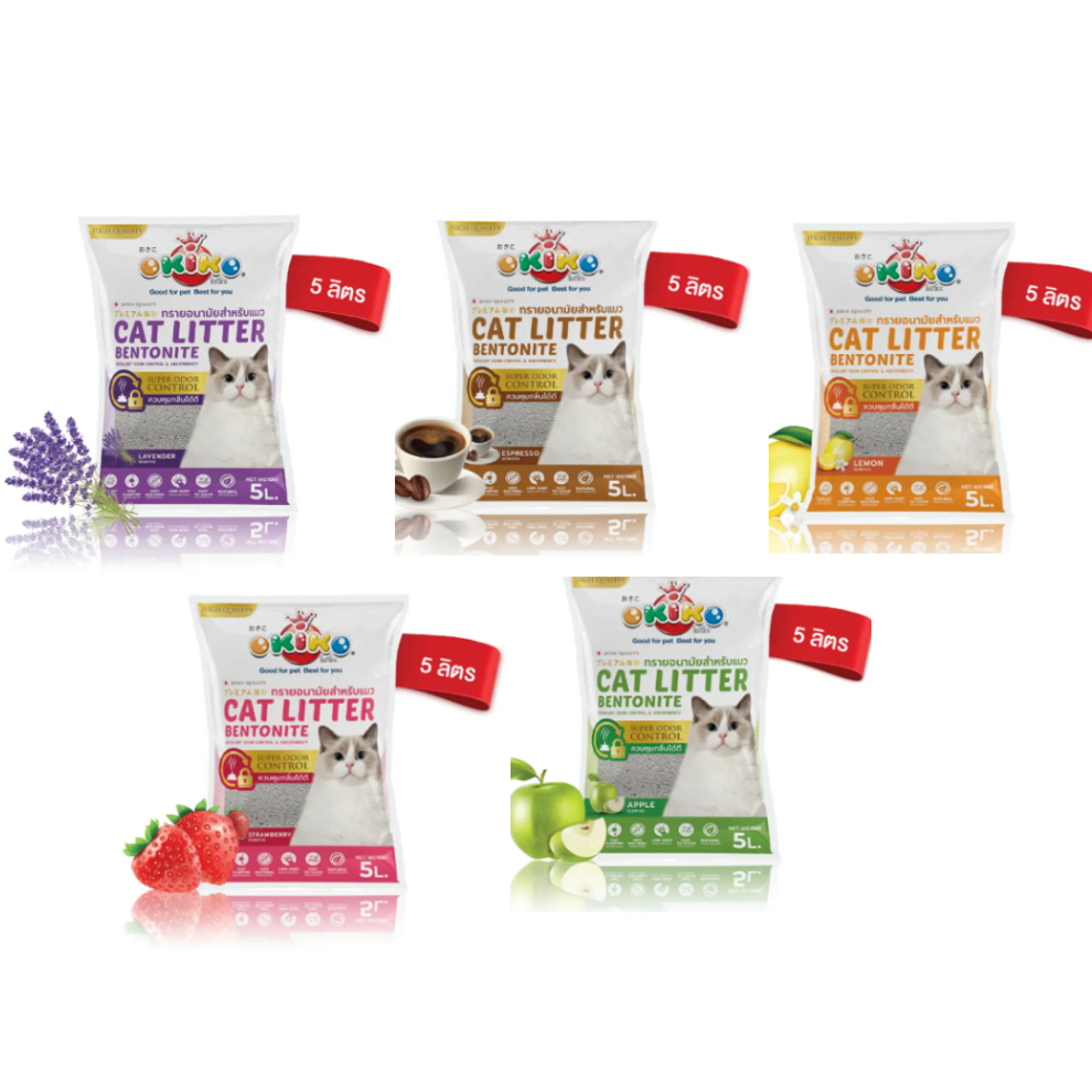 ทรายแมว OKIKO 5 ลิตร