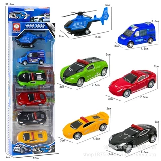JoyToys รถบรรทุกของเล่นหกคันสำหรับเด็กรถบรรทุกของเล่นเฉื่อย, รถดับเพลิงแบบจำลองโรงเรียนอนุบาล