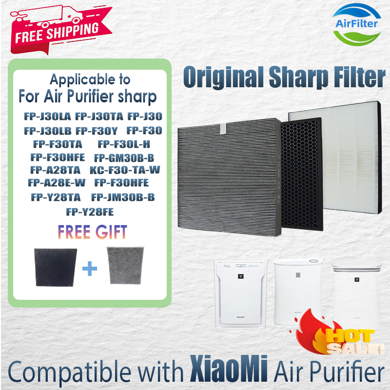 แผ่นกรอง ไส้กรองอากาศ sharp FP-J30、FP-F30、FP-F30HFE、FP-GM30B、FP-JM30B、FU-A28、FU-Y28TA、FZ-F30HFE、FZ-Y