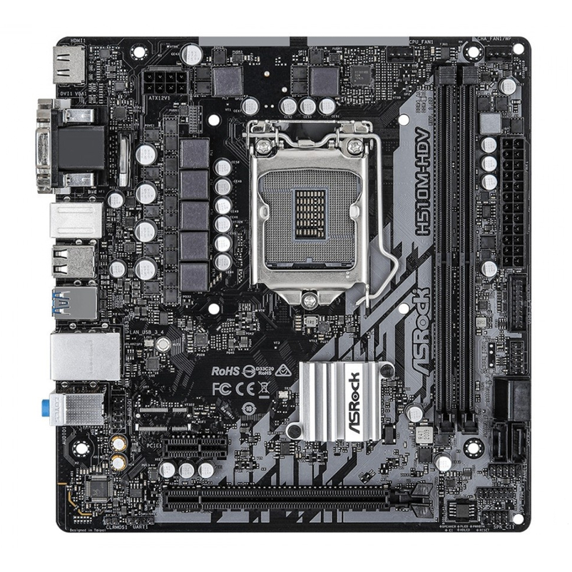 Asrock H510M-HDV LGA1200 คอมพิวเตอร์ เมนบอร์ด Mainboards