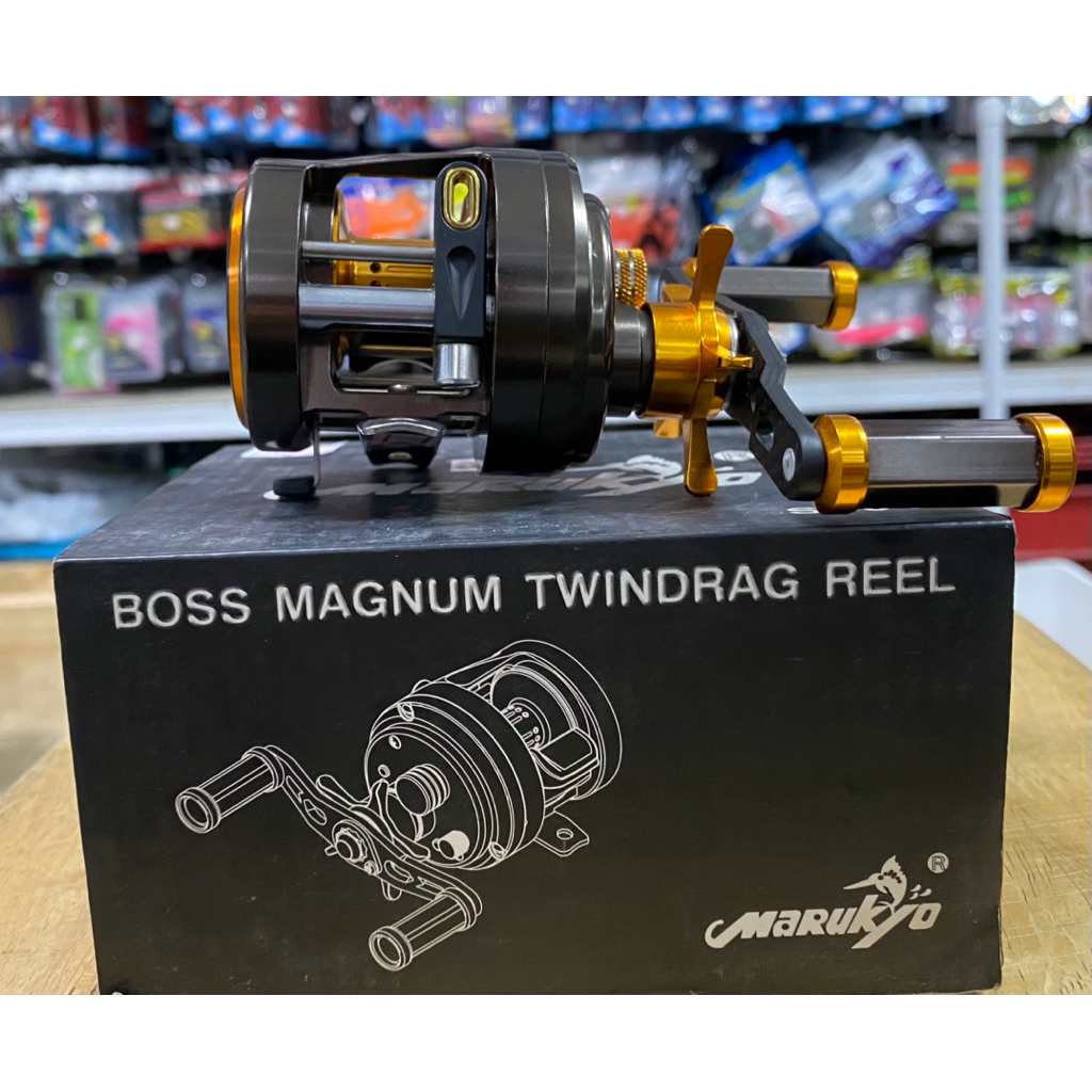 รอก Marukyo BOSS MAGNUM TWINDRAG REEL