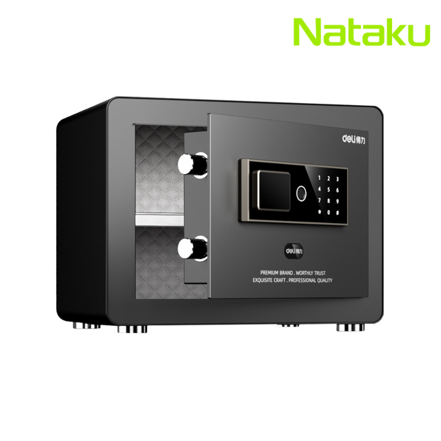 Nataku เซฟ ตู้เซฟสแกนลายนิ้วมือ ตู้เซฟนิรภัย Safe box ระบบดิจิตอล ล็อค4แบบ เสียงเตือน กันขโมย กันไฟ