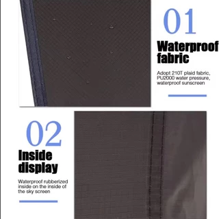 Tarp Hammock Cover คลุมเปล กันน้ํา Camping Shelter น้ําหนักเบาผ้าใบกันน้ําพร้อมกระเป๋า สินค้าส่งจากไทย