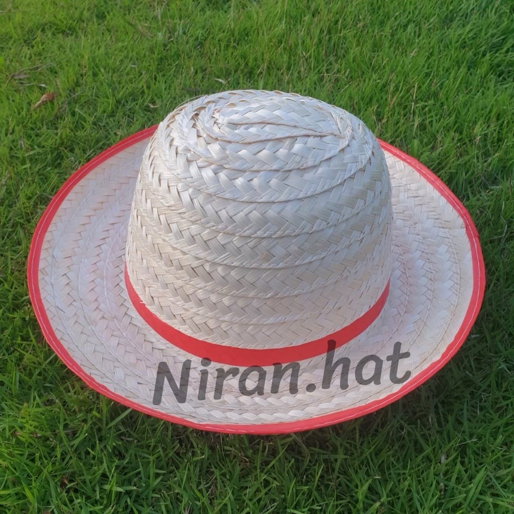 หมวกชาลี(คละสี) ยก 10 ใบ  ปีกกว้างขนาด 2.5 นิ้ว มีสีม่วง แดง ชมพู เขียว เหลือง ขาว น้ำเงิน  #หมวกแห่นาค #หมวกงานบวช #หม - รูปที่ 3